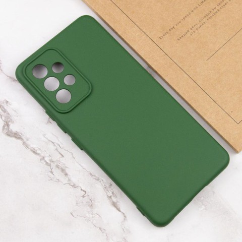 Чохол Silicone Cover Lakshmi Full Camera (AA) для Samsung Galaxy A33 5G Зелений / Dark green