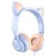 Накладні навушники Hoco W36 Cat ear Dream Blue