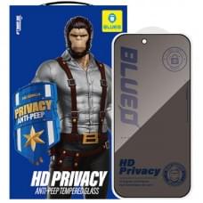 Захисне 2.5D скло Blueo Full Cover Anti-Peep для Apple iPhone 17 Pro Max (6.9") Чорний