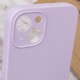 Чохол Silicone Case Full Camera Protective (AA) NO LOGO для Apple iPhone 13 (6.1") Бузковий / Lilac