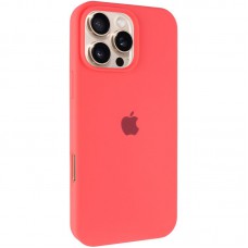 Чохол Silicone Case Full Protective (AA) для Apple iPhone 16 Pro Max (6.9") Кавуновий / Watermelon red