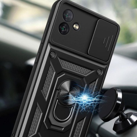 Чохол Ummi Camshield Serge Ring для Samsung Galaxy A04 Чорний / Black