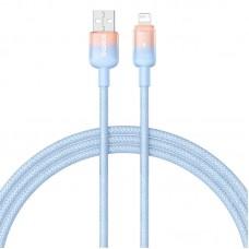 Дата кабель Baseus Discolor Series Fast Charging USB to Lightning 2.4A (1m) (P10374900) Galaxy Blue