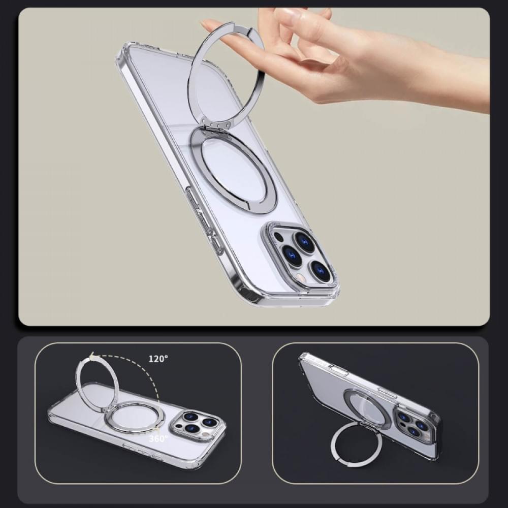 Чохол TPU+PC Empire with MagSafe and Ring для Apple iPhone 16 (6.1") Clear