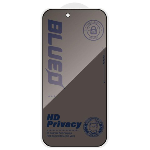Захисне 2.5D скло Blueo Full Cover Anti-Peep для Apple iPhone 17 Pro Max (6.9") Чорний