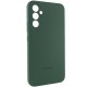 Чохол Silicone Cover Lakshmi Full Camera (AAA) with Logo для Samsung Galaxy A35 Зелений / Cyprus Green