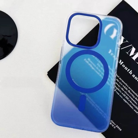 Чохол TPU+PC Phantom with MagSafe для Apple iPhone 14 Pro Max (6.7") Blue