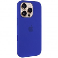 Чохол Silicone case (AAA) with Magsafe and Animation (button) для Apple iPhone 16 Pro Max (6.9") Ultramarine