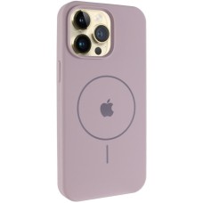 Чохол Silicone Case Full Protective (AA) V2 with MagSafe для Apple iPhone 13 Pro Max (6.7") Сірий / Lavender