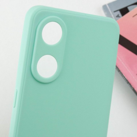 Силіконовий чохол Candy Full Camera для Oppo Reno 8 T 4G Зелений / Menthol