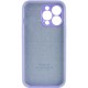 Чохол Silicone Case Full Camera Protective (AA) для Apple iPhone 13 Pro Max (6.7") Бузковий / Dasheen