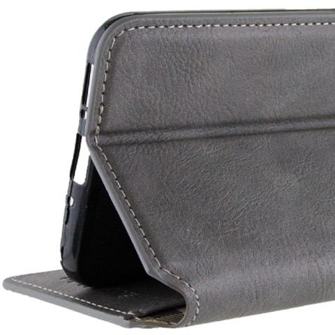 Шкіряний чохол-книжка GETMAN Cubic (PU) для Realme 11 4G Сірий