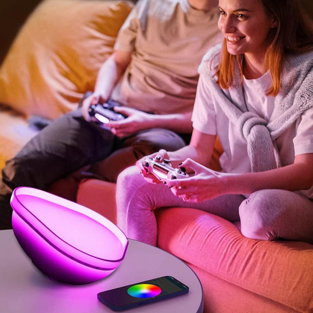 Настільний світильник SAL-009B Bluetooth USB interface with app White