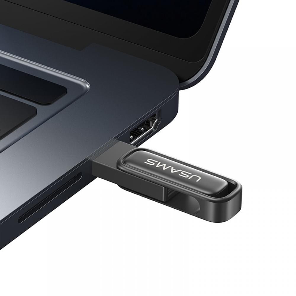 Флеш-накопичувач Usams US-ZB334 USB 3.0 Zinc Alloy Rotating – 256GB Tarnish
