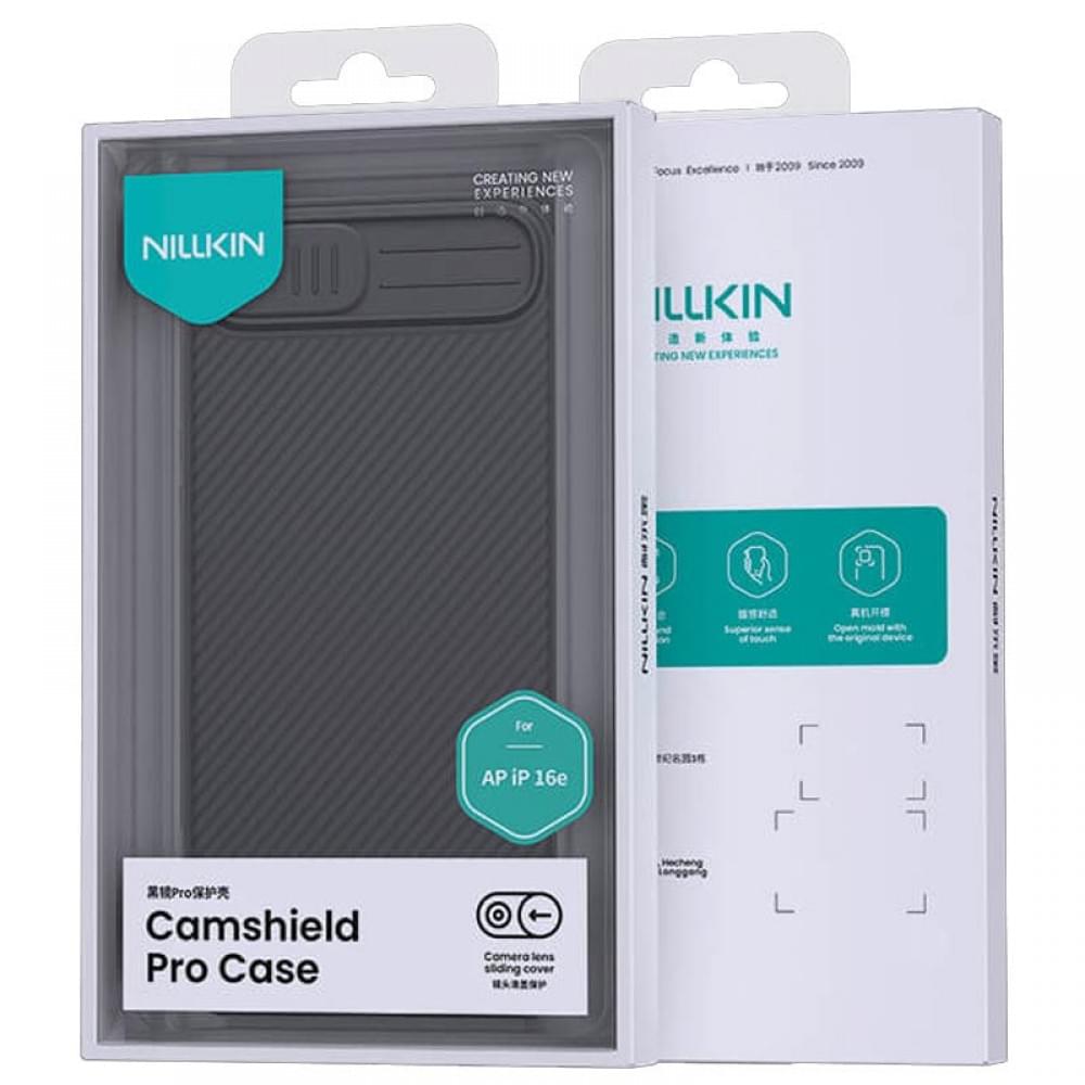 Карбонова накладка Nillkin CamShield Pro для Apple iPhone 16e (6.1") Black
