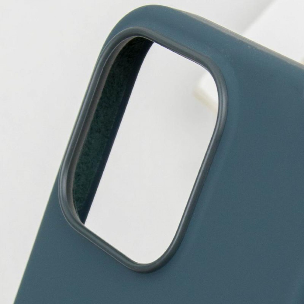 Чохол Silicone case (AAA) with Magsafe and Animation (button) для Apple iPhone 16 Pro (6.3") Lake Green