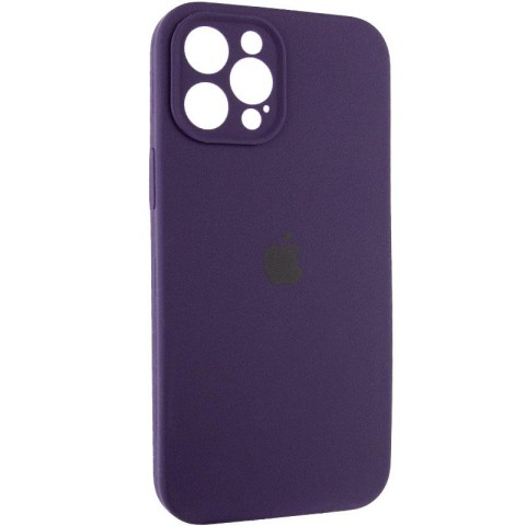 Чохол Silicone Case Full Camera Protective (AA) для Apple iPhone 12 Pro (6.1") Фіолетовий / Elderberry
