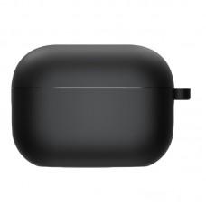 Силіконовий футляр з мікрофіброю для навушників Airpods 3 Чорний / Black