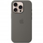 Чохол Silicone case (AAA) full with Magsafe and Animation для Apple iPhone 16 Pro (6.3") Stone Grey