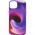 Шкіряний чохол Colour Splash with MagSafe для Apple iPhone 13 (6.1") Purple / Pink