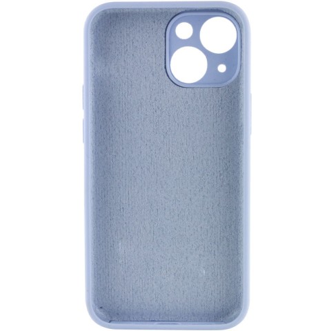 Чохол Silicone Case Full Camera Protective (AA) NO LOGO для Apple iPhone 14 (6.1") Блакитний / Lilac Blue