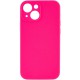 Чохол Silicone Case Full Camera Protective (AA) NO LOGO для Apple iPhone 13 (6.1") Рожевий / Barbie pink