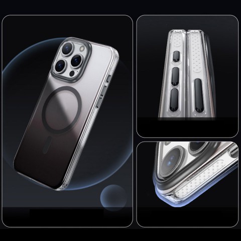 Чохол TPU+PC Shadow with MagSafe для Apple iPhone 16 Pro (6.3") Black