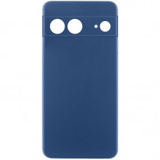 Чохол Silicone Cover Lakshmi Full Camera (AA) для Google Pixel 8 Синій / Navy blue