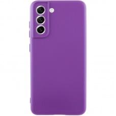 Чохол TPU GETMAN Liquid Silk Full Camera для Samsung Galaxy S22+ Фіолетовий / Purple