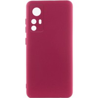 Чохол TPU GETMAN Liquid Silk Full Camera для Xiaomi 12T / 12T Pro Бордовий / Marsala