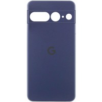 Чохол Silicone Cover Lakshmi Full Camera (AA) with logo для Google Pixel 8 Синій / Midnight blue
