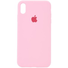 Чохол Silicone Case Full Protective (AA) для Apple iPhone XR (6.1") Рожевий / Light pink
