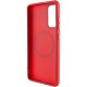 TPU чохол Bonbon Metal Style with MagSafe для Samsung Galaxy S24 Червоний / Red