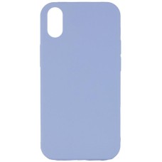 Чохол Silicone Case Full Protective (AA) NO LOGO для Apple iPhone X / XS (5.8") Блакитний / Lilac Blue
