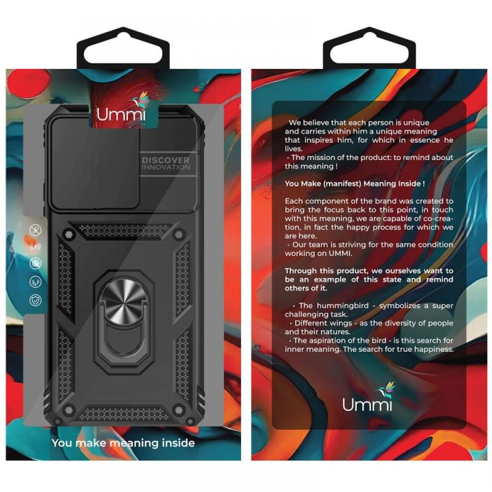 Чохол Ummi Camshield Serge Ring для Xiaomi Redmi 15C (Global) / Poco C85 (Global) Чорний