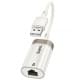 Перехідник Hoco UA41 Crystal USB to RJ45 100 Mbs (0.15m) Apricot