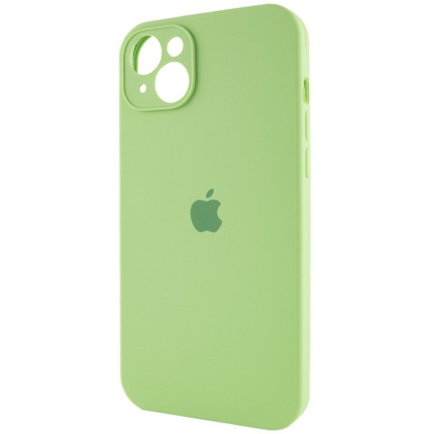 Чохол Silicone Case Full Camera Protective (AA) для Apple iPhone 13 (6.1") М'ятний / Mint