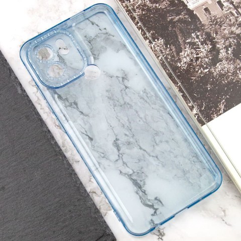 Чохол TPU Starfall Clear для Xiaomi Poco C51 Блакитний