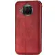 Шкіряний чохол-книжка GETMAN Cubic (PU) для Xiaomi Mi 10T Lite / Redmi Note 9 Pro 5G Червоний