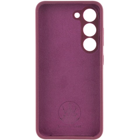 Чохол Silicone Cover Lakshmi Full Camera (AAA) для Samsung Galaxy S22 Бордовий / Plum