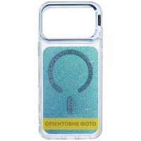 Чохол TPU+PC Jewel Sparkle with MagSafe для Apple iPhone 16 (6.1") Aqua Blue