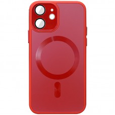 Чохол TPU+Glass Sapphire Midnight with MagSafe для Apple iPhone 11 (6.1") Червоний / Red