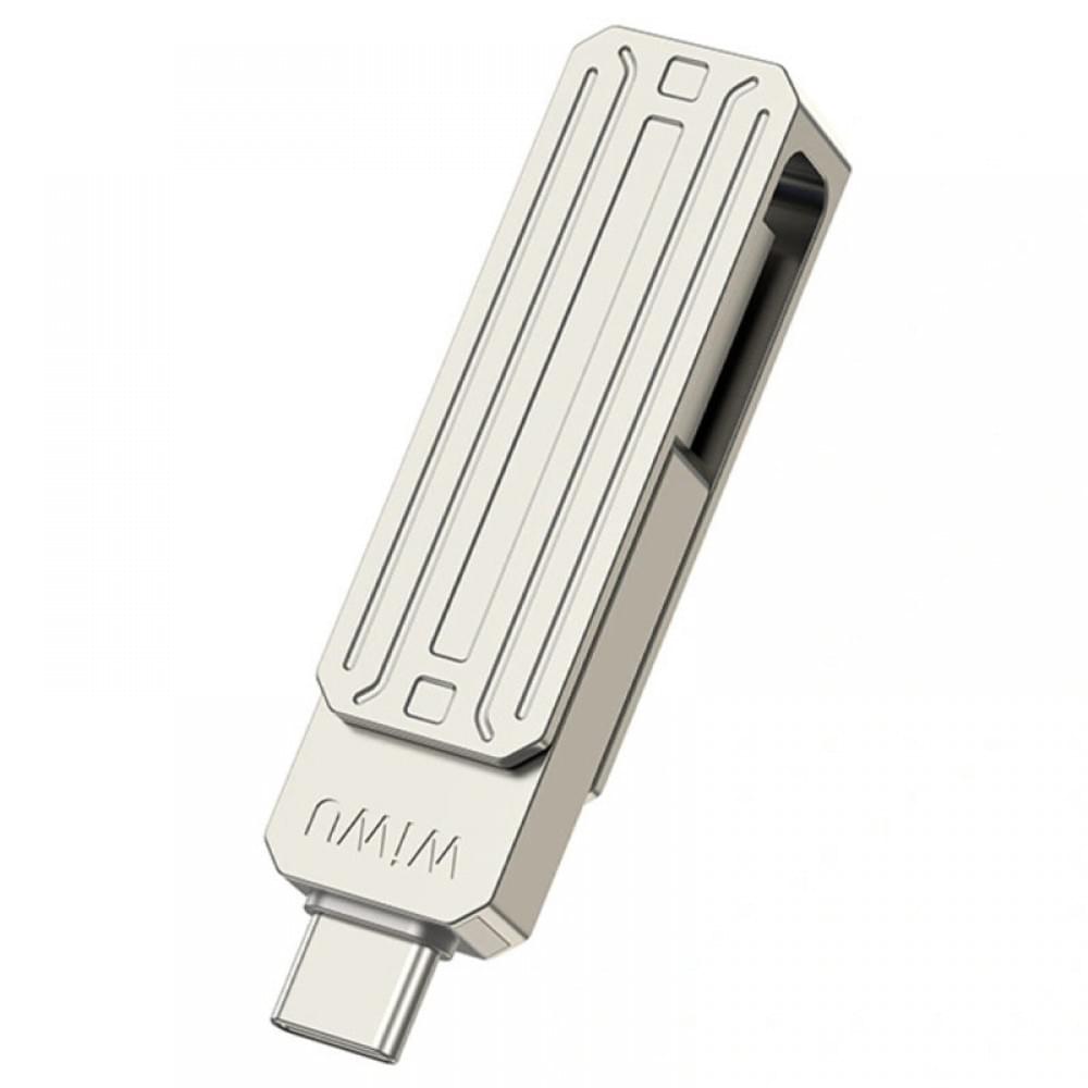 Флеш-накопитель Wiwu Wi-FD001 3in1 (USB-A/C/L) USB 3.0 — 32GB