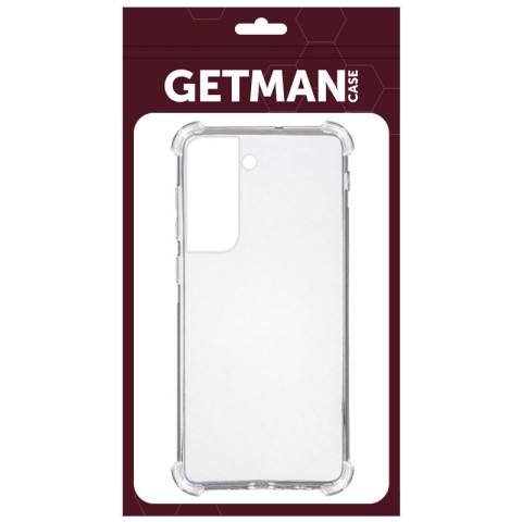 TPU чохол GETMAN Ease logo посилені кути для Samsung Galaxy S22+ Безбарвний (прозорий)