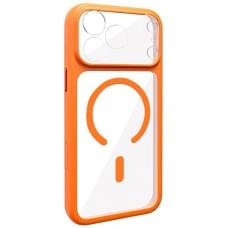 Чохол TPU GETMAN Moon Clear with MagSafe для Apple iPhone 17 Pro Max (6.9") Orange