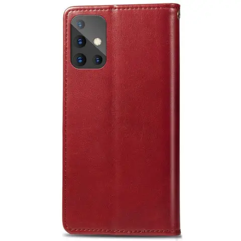 Шкіряний чохол-книжка GETMAN Gallant (PU) для Samsung Galaxy A51 Червоний