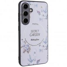 TPU+PC чохол Secret Garden with MagFit для Samsung Galaxy S24+ White