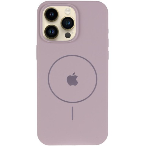 Чохол Silicone Case Full Protective (AA) V2 with MagSafe для Apple iPhone 13 Pro Max (6.7") Сірий / Lavender
