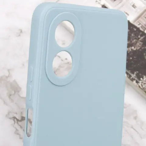 Силіконовий чохол Candy Full Camera для Oppo A58 4G Сірий / Smoky Gray