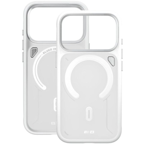 TPU+PC чохол Blueo Frosted Heat Dissipation Stand with MagSafe для Apple iPhone 17 Pro (6.3") Білий